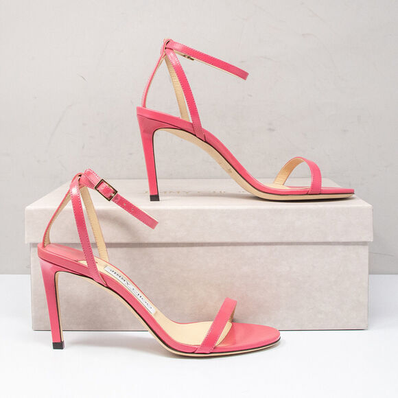 Jimmy Choo Minny 85, Size 35 EU (5 US) Bubble Pink Heels - Picture 2 of 8